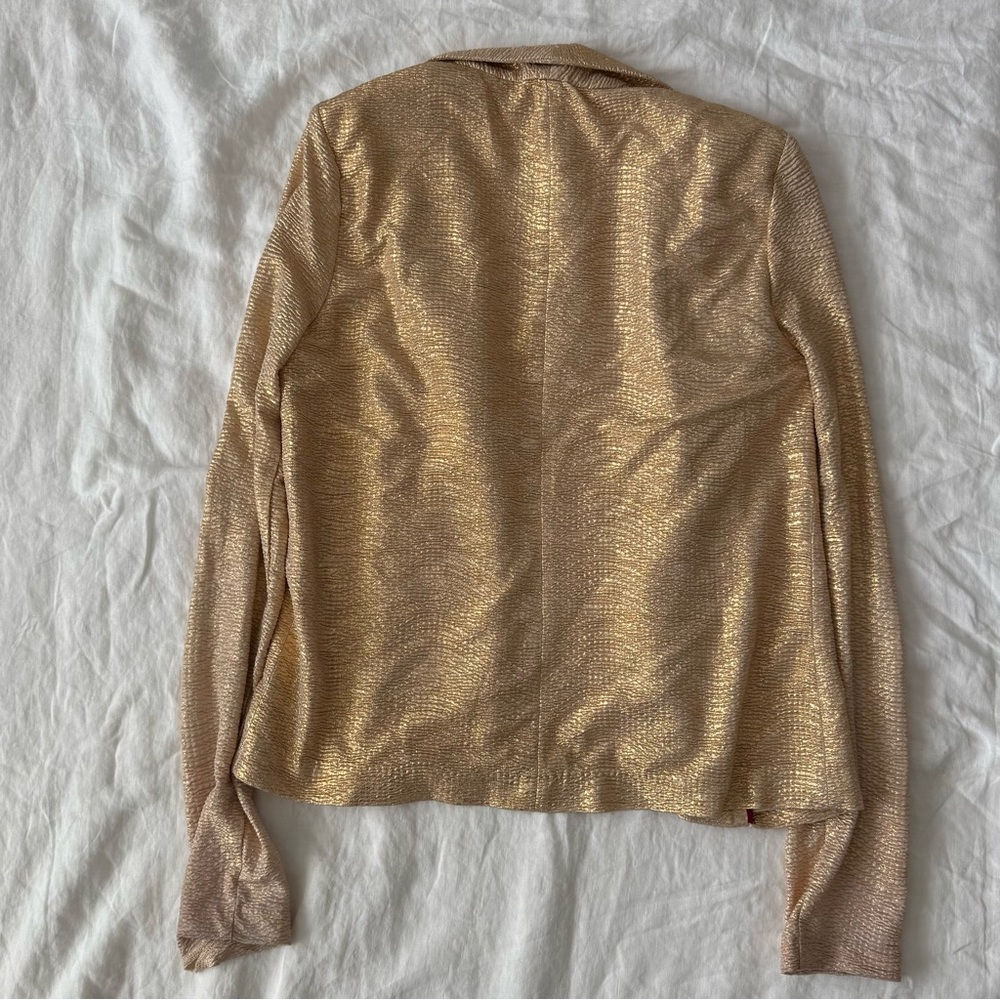 Chloe K Gold Women's Blazer - Picture 8 of 8
